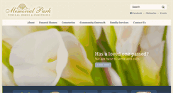 Desktop Screenshot of memorialparkfuneralhomes.com