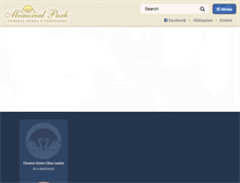 Tablet Screenshot of memorialparkfuneralhomes.com